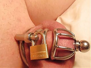 Old Clip from 2017: Chastity Cage with Plug