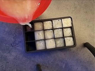 Making over 700g of cum cubes! - Frozen cum